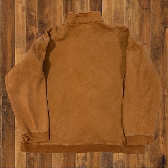 Vintage Kodiak Xtreme Workwear Brown Quarter Zip Pullover Fleece Lined Canada L - Picture 2 of 10